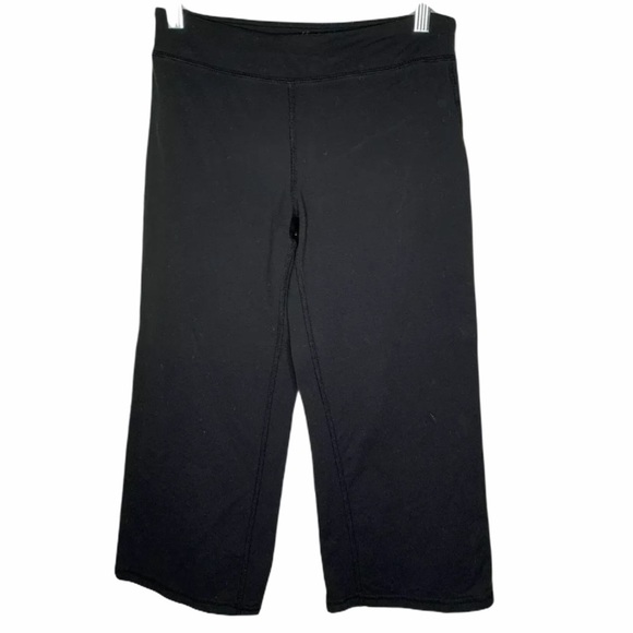 Athleta Crop wide leg leggings size small black - Picture 1 of 6